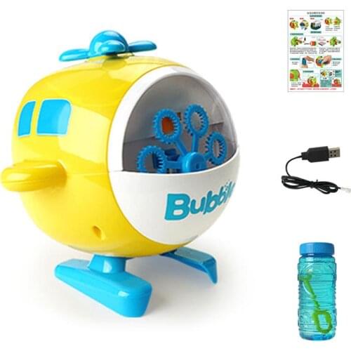 Portable Bubble Machine Automatic USB Rechargeable Bubble Blower Lightweight Childrens Bubble Maker Toy For Outdoor