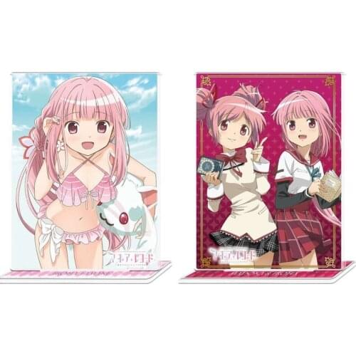 Puella Magi Madoka Magica Kaname Miki Sayaka Acrylic Anime Figure Stand Display Model Plate Desktop Decor Christmas Gifts Toys