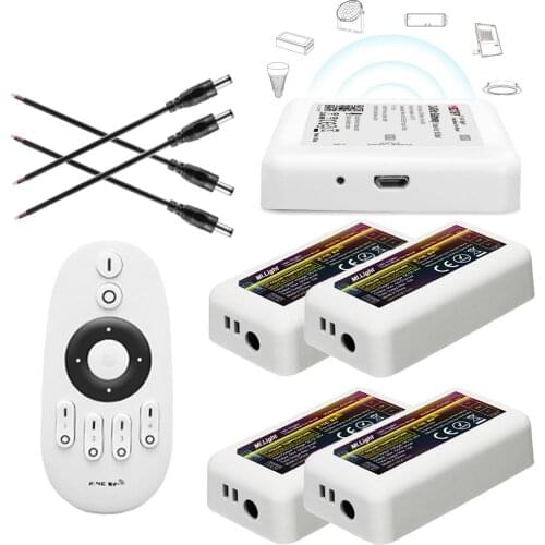 Milight FUT007 4-Zone RF CCT Remote LED Controller 2.4G CCT Box WL-Box1 MiBoxer WIFI ControIIer For 2835 5050 3014 Led Strip