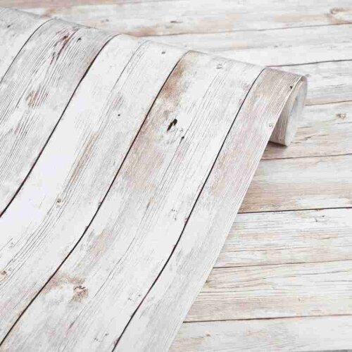 45*200cm Self Adhesive Old Wood Grain Wallpaper Waterproof Sticker Restaurant Papers For Living Room Bedroom Vintage Wallpaper