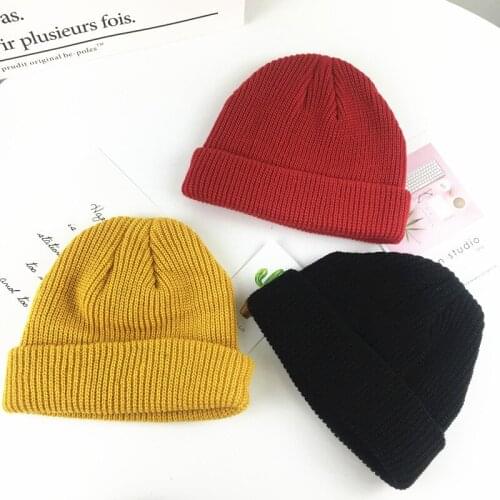 Winter Fashion Knitted Skullies Women Vintage Warm Hat Autumn Hip hop Beanies Harajuku Unisex Cap Men PJ091