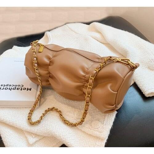 Barrel Design Pu Leather Shoulder Bags for Women 2021 New Trend Chain Female Crossbody Bag Luxury Designer Handbags and Purses