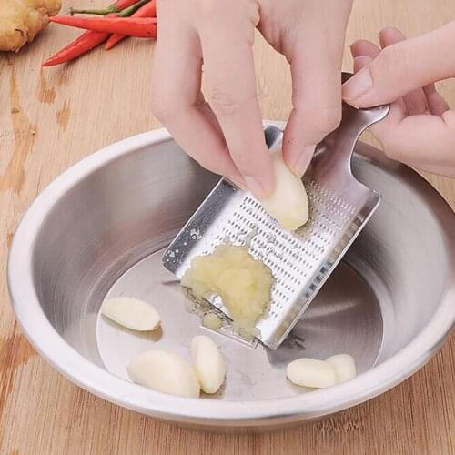 Stainless Steel Ginger Garlic Grater Bento Mill Grinding Kitchen Tool Accessories Gadget Labor-saving Tools