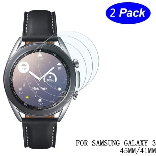 Tempered glass For Samsung galaxy watch 3 45mm 41mm Scratch resistant film screen protector for samsung galaxy 3 41mm accessory