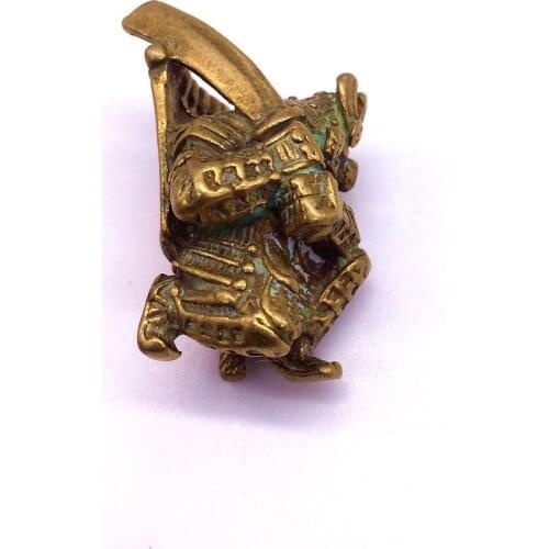 1PC Brass Warrior Ninja Knife Beads Lanyard Pendant Paracord Umbrella Rope Necklace Bracelet DIY Decorative Pendant Accessories