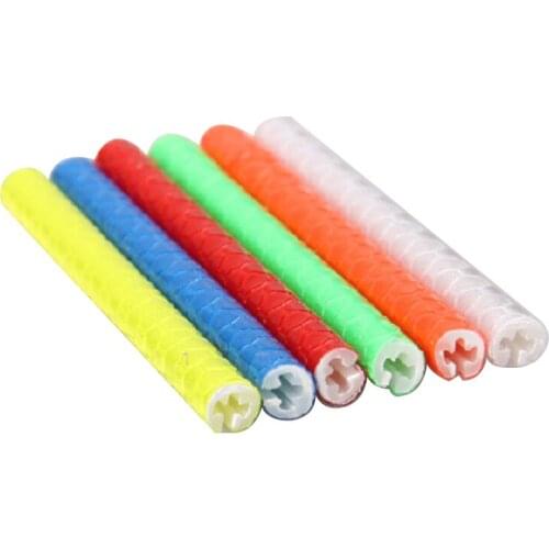 New 12 Pcs Bicycle Mountain Bike Riding Wheel Rim Spoke Mount Clip Tube Warning Light Strip Reflector Reflective Outdoor 75mm