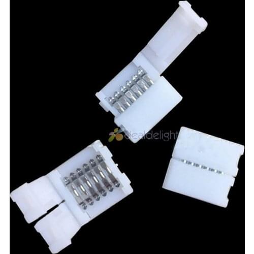 20pcs 12mm 6 Pin LED Connector for RGB CCT LED Strip No Welding Strip to Strip Easy to install