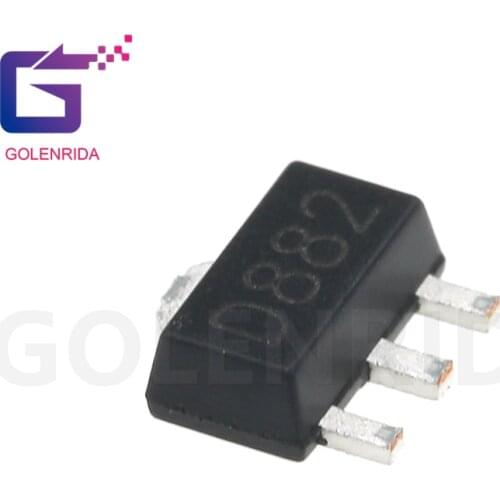 20pcs/lot 2SD882 D882 3A SOT-89