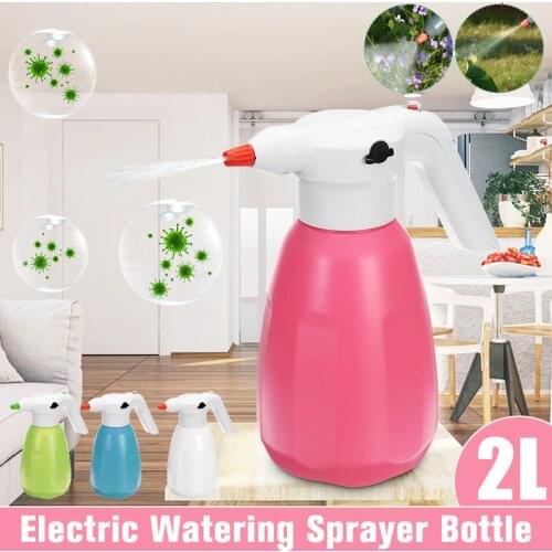 2L Electric Water Sprayer Automatic Nozzle Mist Car Wash Kitchen Plants Home Car Disinfection Spray Pot