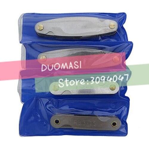 4 Pcs Radius Gauges Set R0.3-1.5/R1-7mm/R7.5-15mm/R15.5-25mm Stainless Steel Gauges Measuring Tools