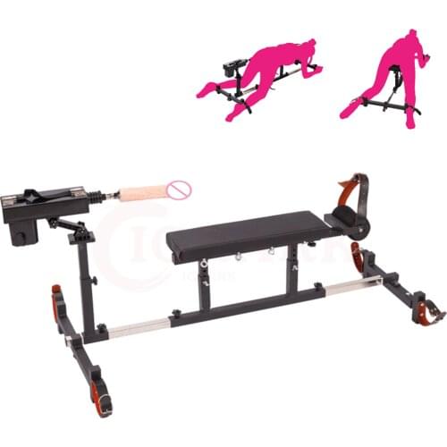Large Sex Machine Kneeling BDSM Bondage Bed Frame Adult Games Dog Slave Restraints Sex Toy for Couples Automatic Retractable Gun