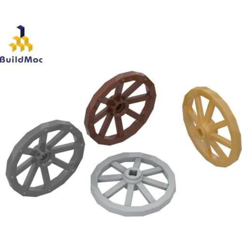 BuildMOC 4489 wagon wheel ldd 4489 For Building Blocks Parts DIY Construction Classic Brand gift Toys