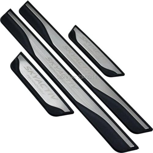 For Mazda 6 3 2014-2018 CX-5 KE 2014 Stainless Car Door Sill Scuff Plate Protectors Trim Guard Pedal Cover Car Styling Accessory