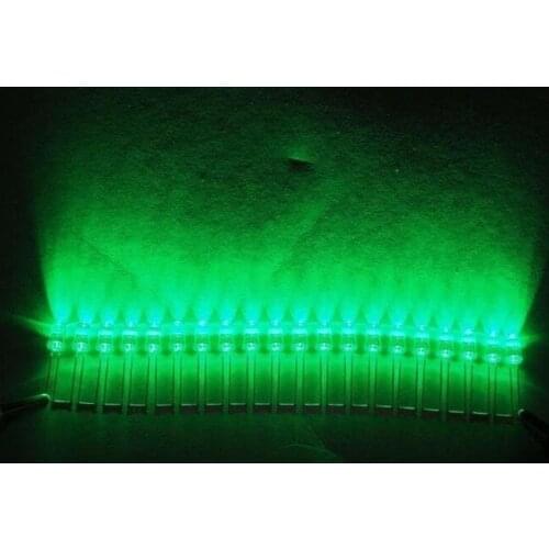 E-light LED 5MM oval next round even on foot redhead highlighted in GREEN light-emitting diodes 5MM GREEN 1000pcs