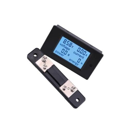 DC 100A Meter Voltage Current Power Energy Combo Monitor for Car Battery Solar S