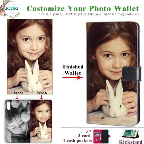 JOOKI Blade V10 Vita Personalized Photo Leather Wallet Phone Case Cover For ZTE Blade V10 Vita Customize Your Phone Book Cover