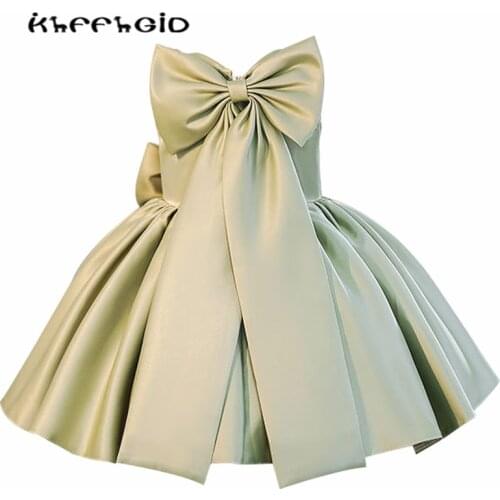 New Lace Girls Wedding Dress Baby Girls Christening Cotton Dresses for Party Baptism Kids 1 Year Baby Girl Birthday Dress