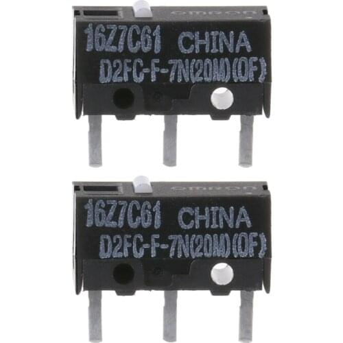 2Pcs Original OMRON Mouse Micro Switch D2FC-F-7N(20M)(OF)