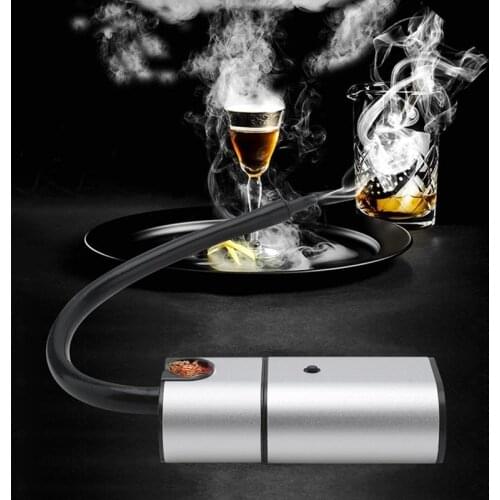 Food Cold Smoke Generator Portable Molecular Cuisine Smoking Gun Meat Burn Smokehouse Cooking for BBQ Grill