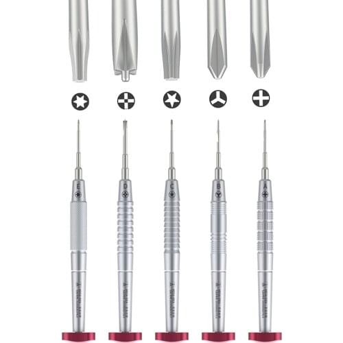 Qianli Flying 2D with magnetic screwdriver cross triangle five-star hexagon T2 antiskid screwdriver mobile phone service tools