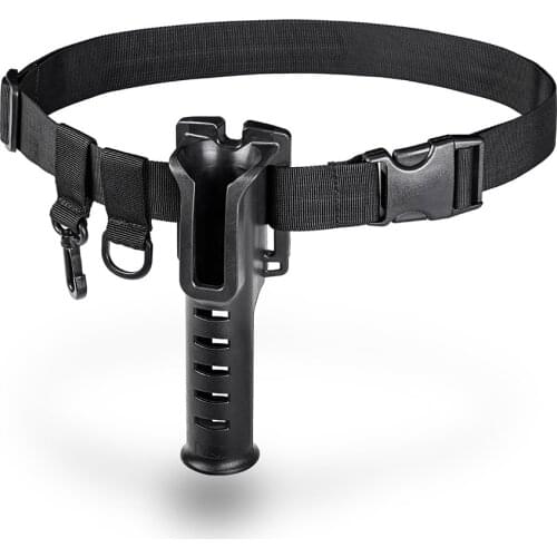 Adjustable Fighting Rod Pole Holder Fishing Waist Belt Fishing Gimbal Belt Support Carry Strap