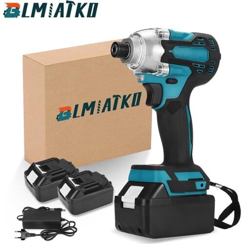 BLMIATKO 388vf Electric Screwdriver Battery 800N.M Brushless Cordless Screwdriver Impact Drill Impact Driver Rechargeable Driver