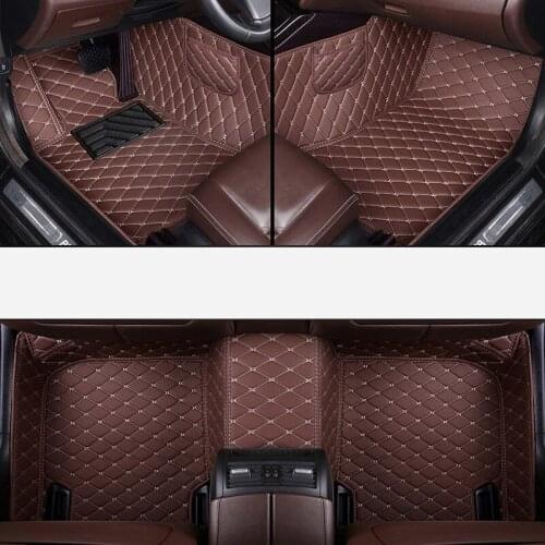 Thicken Leather car floor mat For ssangyong kyron actyon sport korando rodius rexton Chairman tivolan rug carpets accessories