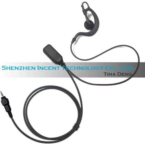 VOIONAIR 5pcs/lot G Shape Ear Hook Earpiece Earphone Headset PTT Mic for Motorola CLP1010 CLP1040 CLP1060 CLP446
