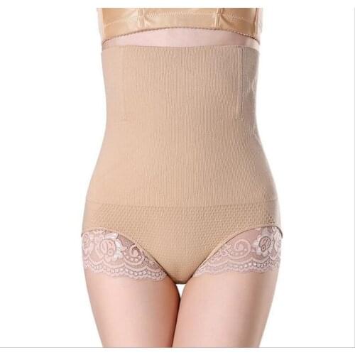 SH-0006 High waist lift hips women lace underwear ladys pants corset slim waist briefs shaping shorts