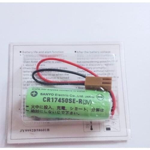 15pcs Original NEW CR17450SE-R 3V CR17450 17450 GE FANUC Replacement BATTERY A98L-0031-0012 A02B-0200 with Resistor
