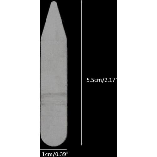 200Pcs Plastic Collar Stiffeners Stays Bones Set For Dress Shirt Mens Gifts Clear Plastic Collar Stays 55 x 10 mm