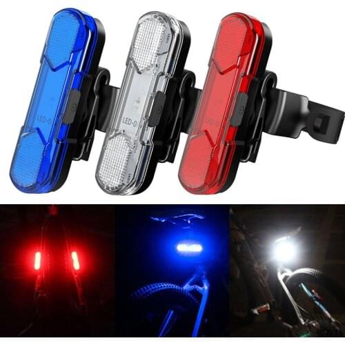 4 Lighting Modes Bike Bicycle Tail Light Safety Warning Cycling Portable Light USB Rechargeable Waterproof Cycling Accessories