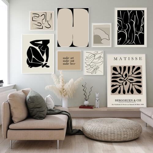 Modern Art Matisse Abstract Poster Drawing Body Line Figure Painting Wall Picture Canvas Print Nordic Home Decor for Living Room