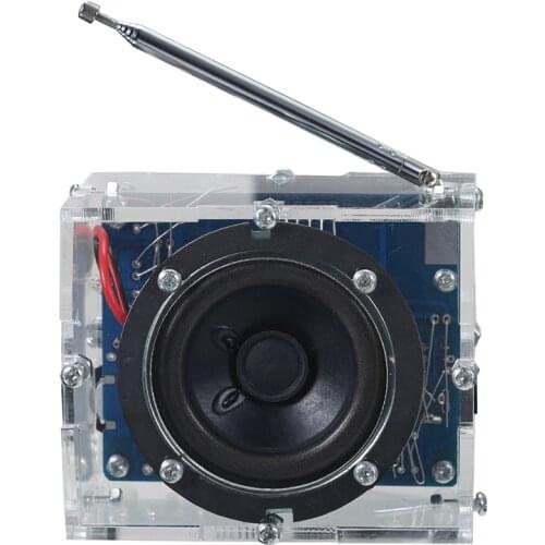 AM FM Radio Experimental Board DIY Electronic Kit + Housing Education Project For Self Making Digital Radio Set