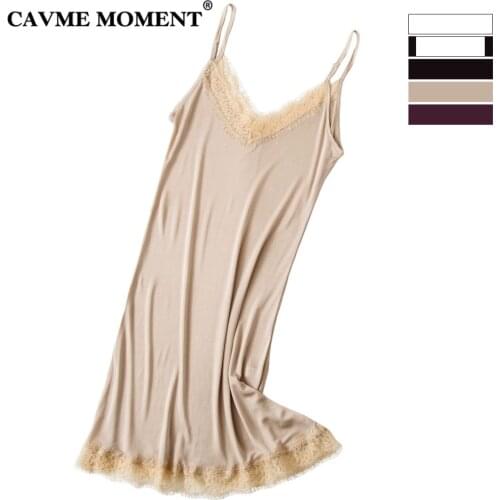 Женские ночные сорочки с кружевом CAVME MOMENT China At AliExpress