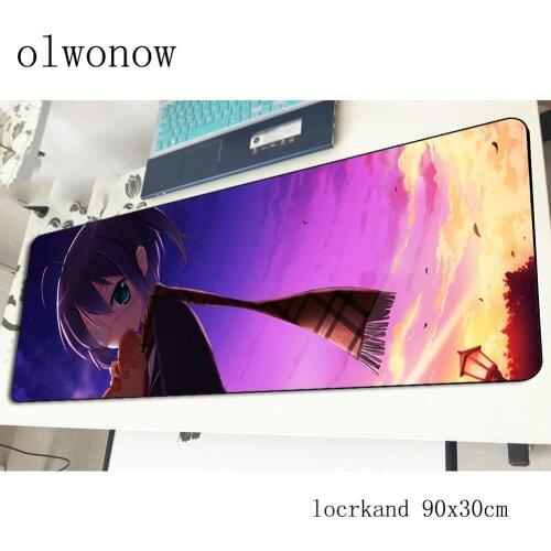 Chuunibyou demo koi ga shitai pad mouse computador gamer mouse pad 90x30cm padmouse locked edge mousepad ergonomic office mats