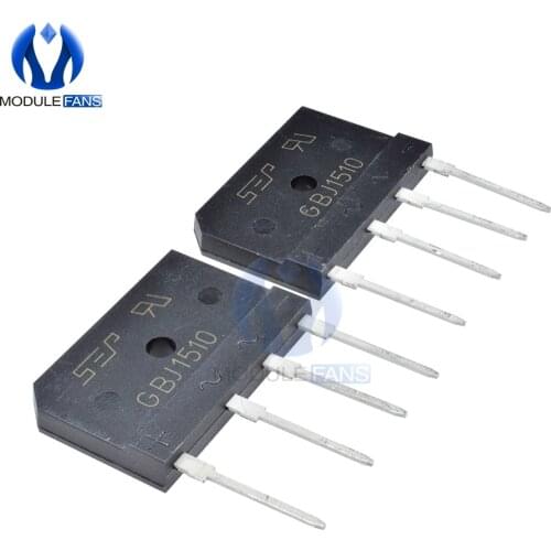 5PCS 15A 1000V Diode Bridge Rectifier Single Phase Bridge Rectifier Diy Electronic IC Chip Through Hole