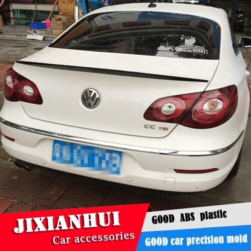 For CC Spoiler 2009-2016 Volkswagen CC Spoiler ABS plastic Material Car Rear Wing Color Rear Spoiler