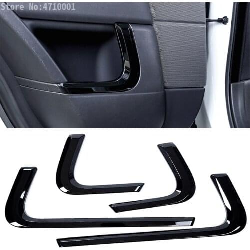For Land Rover Range Rover Sport RR Sport 2014-2017 ABS Gloss Black Inner Door Decoration Strips Trim Car Styling Accessory