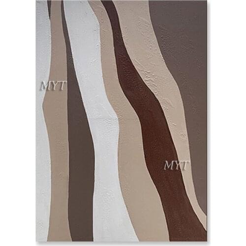 Home Good Canvas Wall Decor Art Latest Design Abstract Oil Painting 100% Hand Painted Gallery Canvas Brown Artwork Wall Hangings