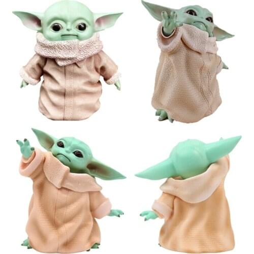 Star Wars Yoda Baby Anime Figure Toys Yoda Baby Anime Figurine Anime Action Figures Toys for Children Birthday Gift Pvc 8cm 15cm