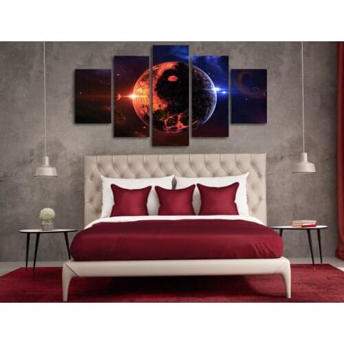 HD Printed Space Wide Planet Painting Canvas Print Room Decor Print Poster Picture Canvas
