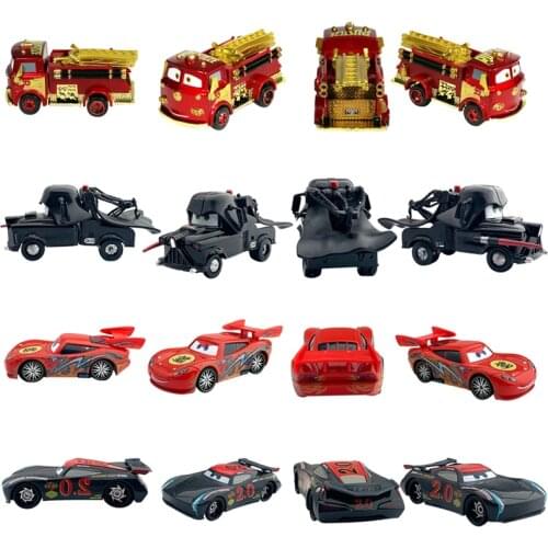 Disney Pixar Cars 3 2 Anime Collection Lightning McQueen Jackson Storm Ramirez 1:55 Diecast Metal Alloy Toy Car Model Kids Gifts