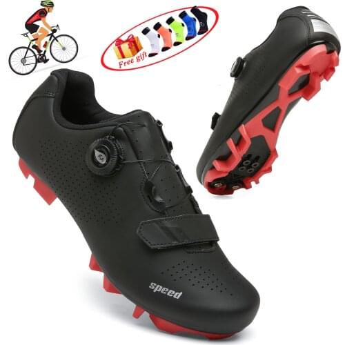 Mountain Bike Cycling Shoes Mens Sports Route Cleats Road Bike Shoes Speed Racing Shoes Womens Outdoor Sports Cycling Shoes