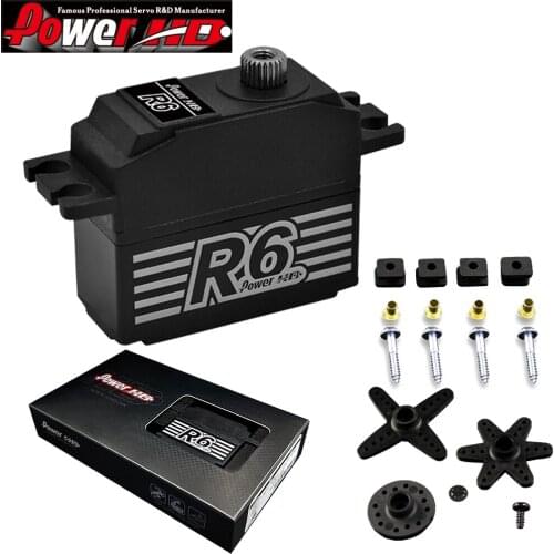 Power HD R6 6-7.4V 7.5KG Brushless Digtal Metal Geal Servo For 1:12 RC Racing Cars Off-road Vehicle Truck Robot Airplane Toy