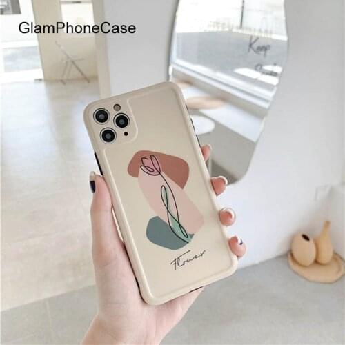GlamPhoneCase Beautiful Flower Phone Case For iPhoneSE 2 11Pro/Max X XS Max XR Soft Silicone Cover For iPhone11 7 8Plus Case