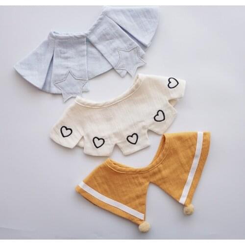 New Arrival Burp Cloths Baby Bibs Newborn Accessories Bibs Burp Cloths Cotton Infant Feeding Muslin Bib Baberos Bebe Algodon