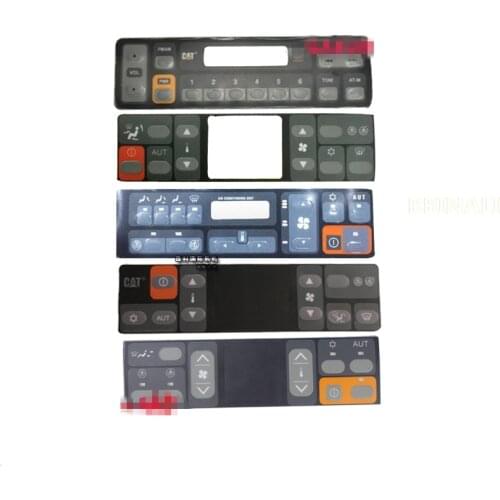 For CATERPILLAR CAT 320B C D Excavator Air conditioner button A/C controller panel Switch button sticker Excavator accessories