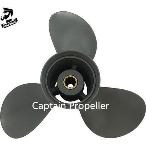25HP 30HP 9 7/8X13 Outboard Propeller Fit Honda Engines BF25 BF30 Aluminum 10 Tooth Spline RH 58130-ZW2-F41ZA