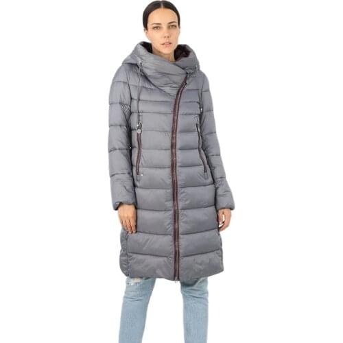 Womens Down Jacket Parka warm Cotton Quilted Coat long plus Oversize Female With Hood Quality Clothes WindProof Puffer 17-88-2